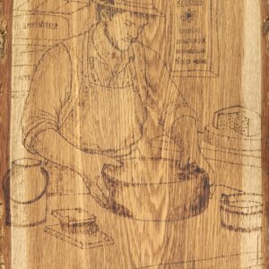 Pyrogravure " fromager d'alpage "