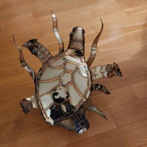 Tortue inox miroir